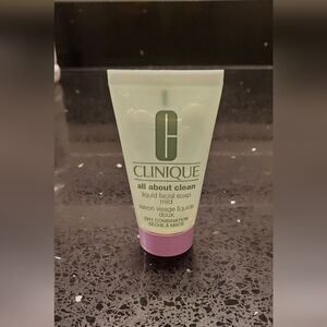 💚5/$25 Clinique All About Clean Liquid Facial Soap Mild 1oz
